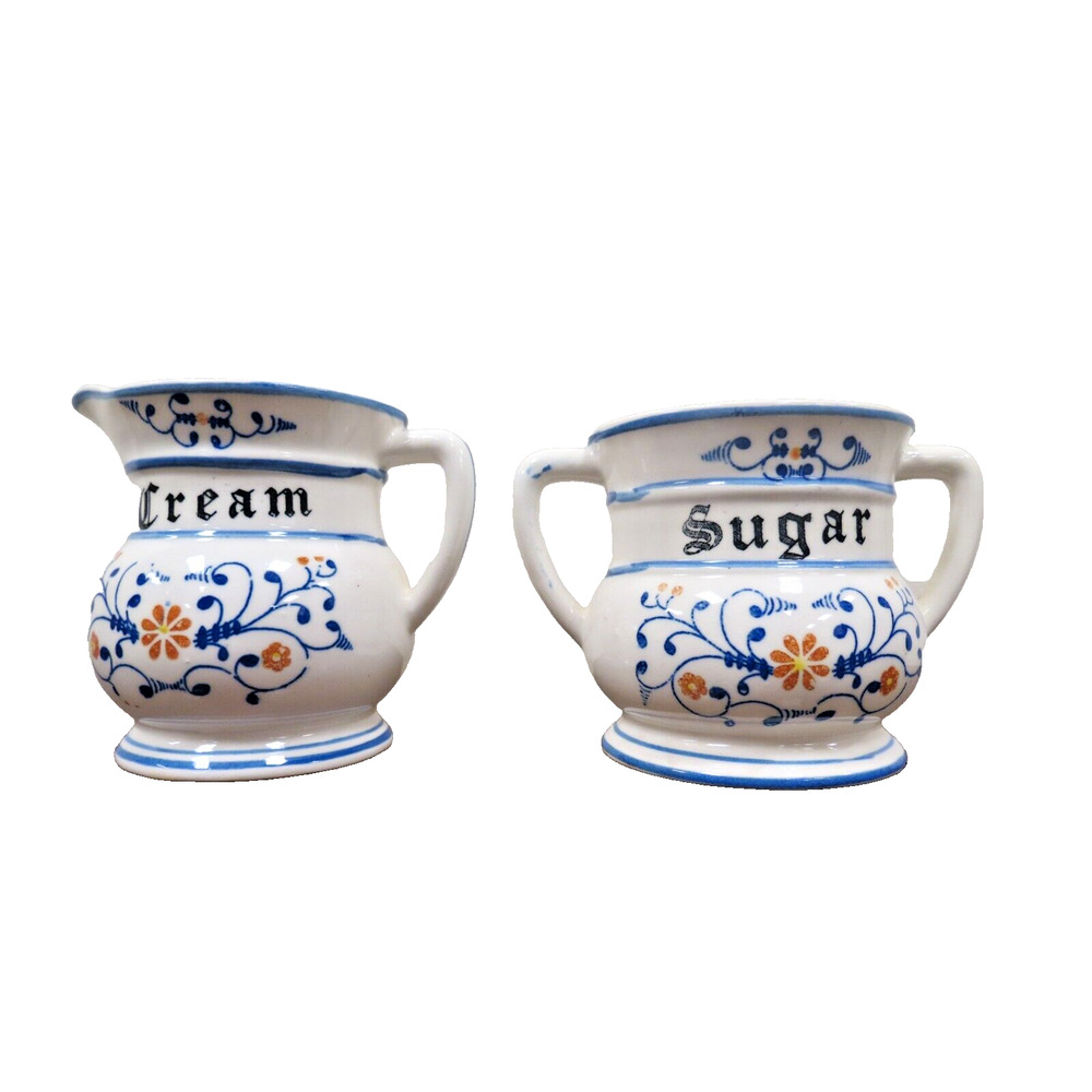 Royal Sealy Heritage Ceramic Cream & Sugar Bowl Set Japan Creamer